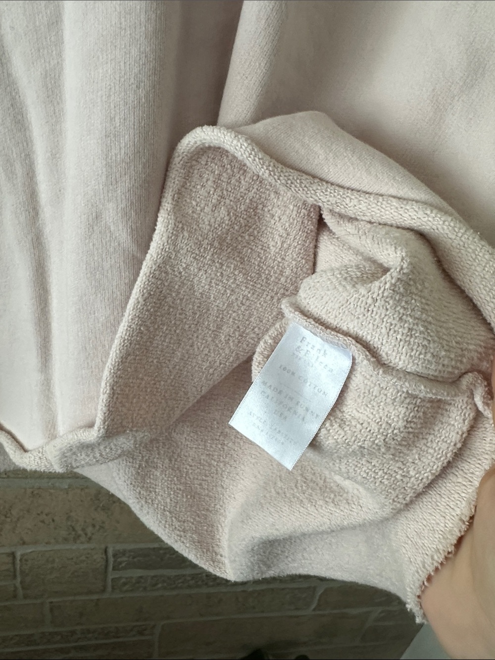 NWOT Frank & Eileen Vintage Rose Pink Kane Triple Fleece Hoodie M - Picture 6 of 9